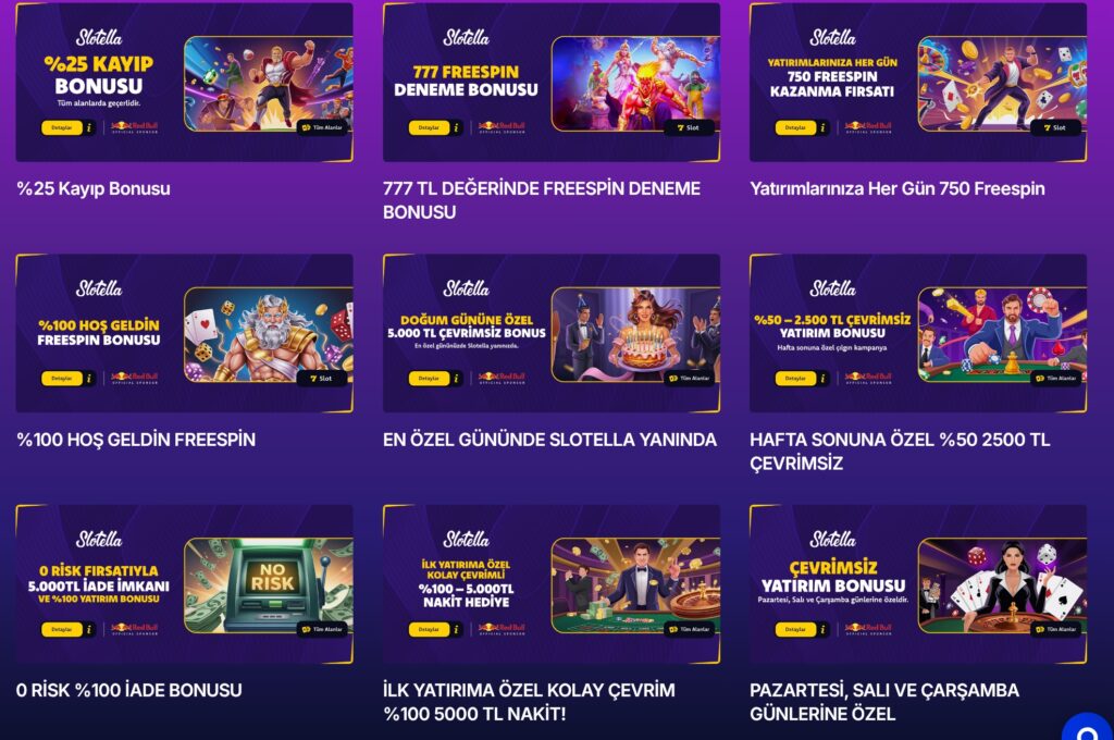 slotella bonusları